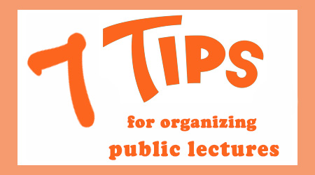 7 tips for organizing public lectures