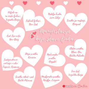 Infografika: Manifestacije koje slave ljubav