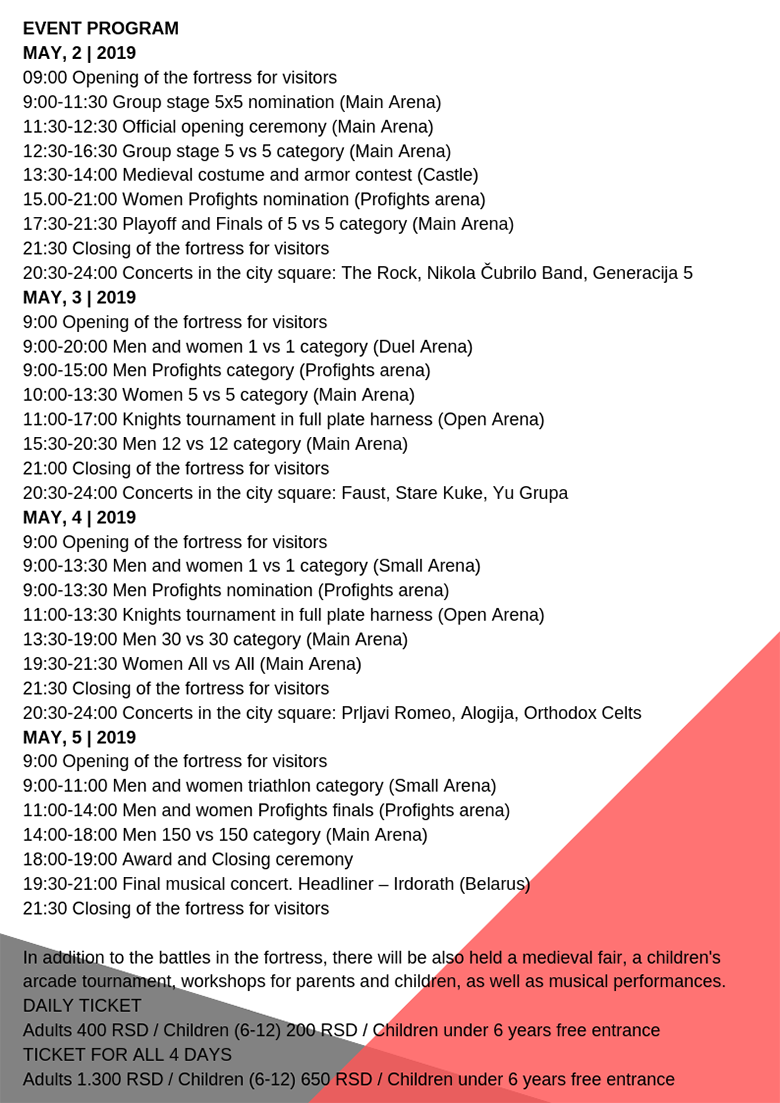 event-program-the-battle-of-the-nations