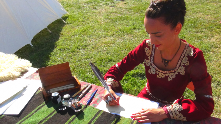 Sa naših manifestacija: Kaligrafija - reči satkane od prošlosti 7 danica veselinovic kaligrafija