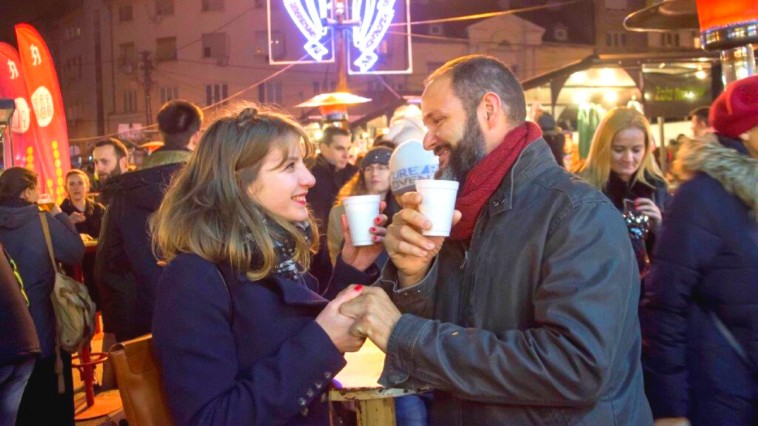 Prednovogodišnja žurka na pijaci "Skadarlija" 7 zimski beogradska nocni market